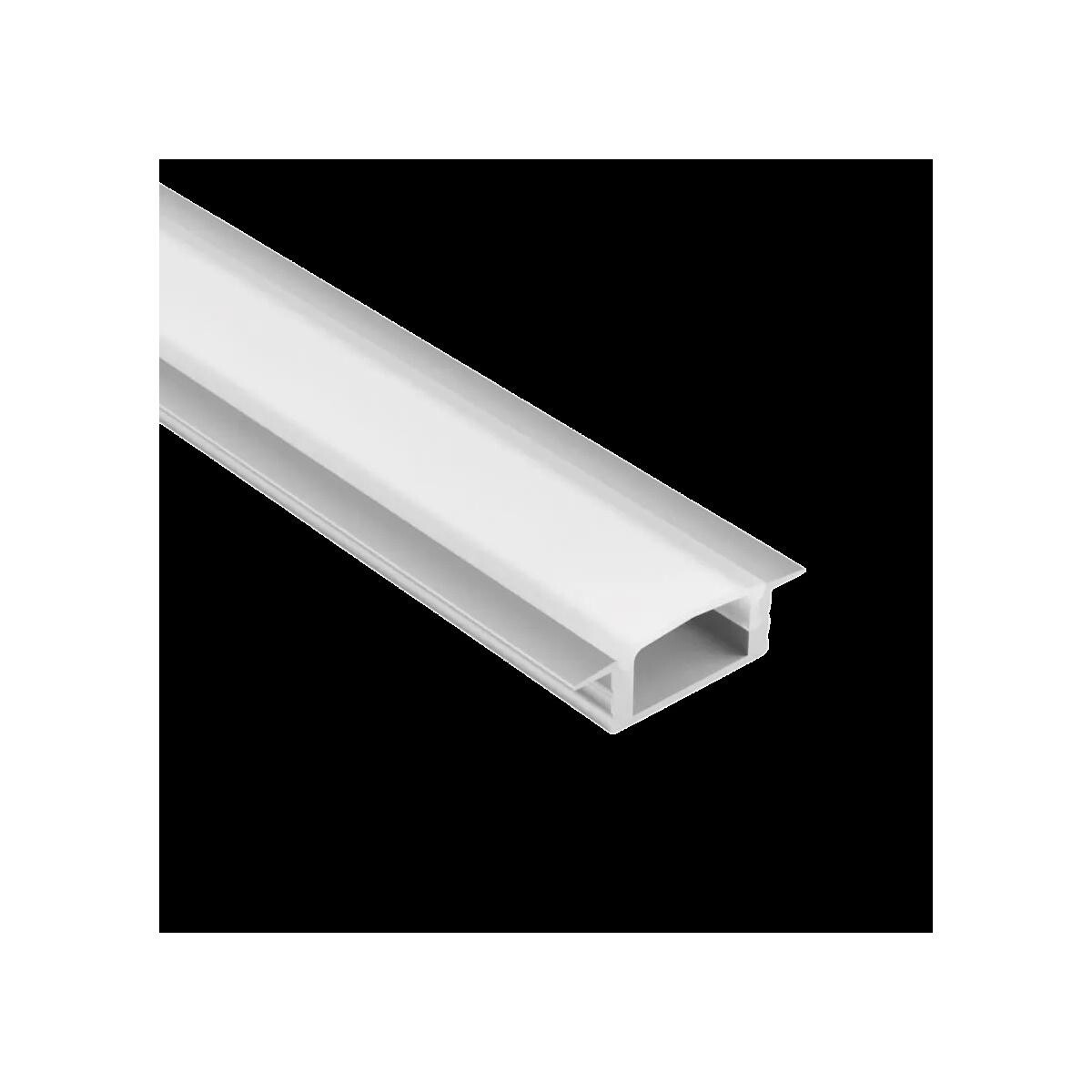 Perfil de Alumínio Embutir Line Blumenau 2m 25x14,5mm Branco Fosco