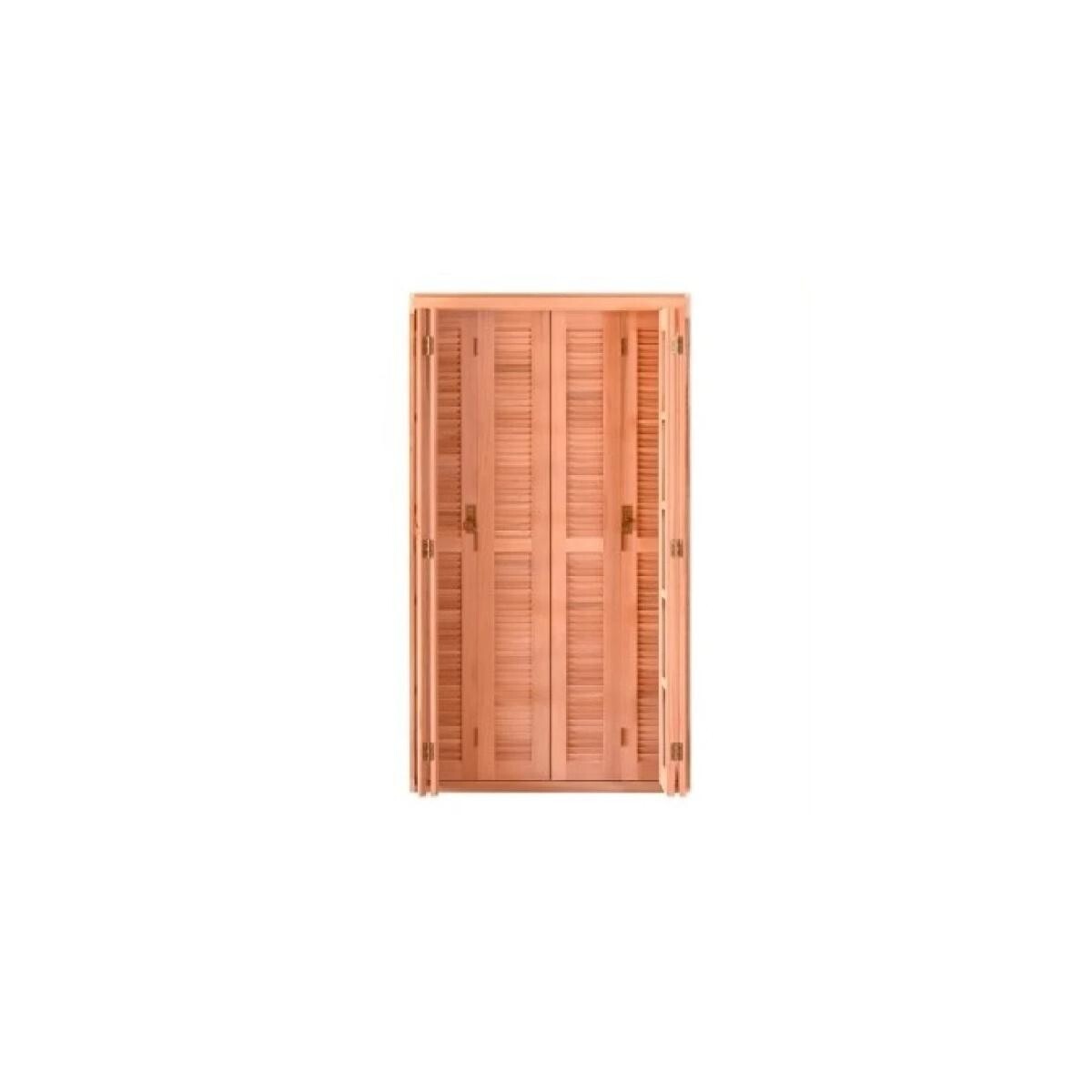 Porta Sacada Pantográfica Esel Pe541 Eucalipto 180x216cm Vl