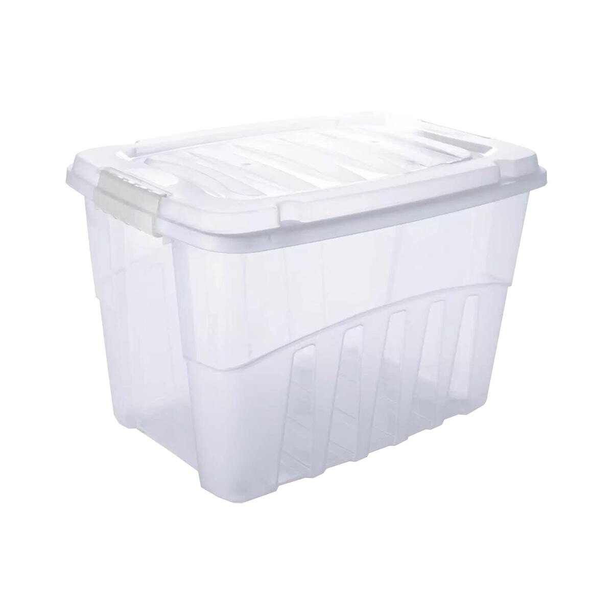 Caixa Organizadora Gran Box Transparente 29 Litros Plástico Resistente