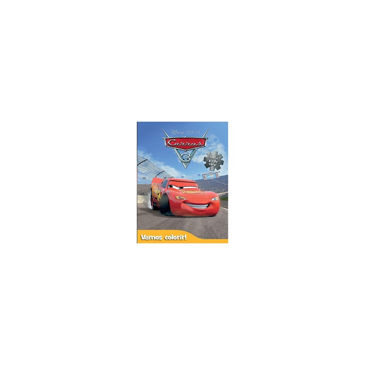 Livro Colorir Carros 3 Disney - Educativo e Resistente