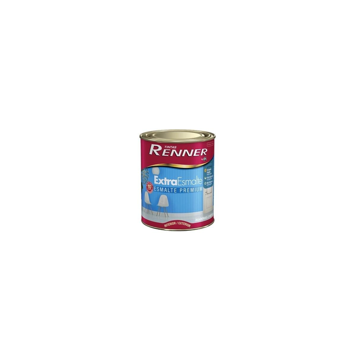 Tinta Esmalte Extra Brilho Branco 0,9l - Renner