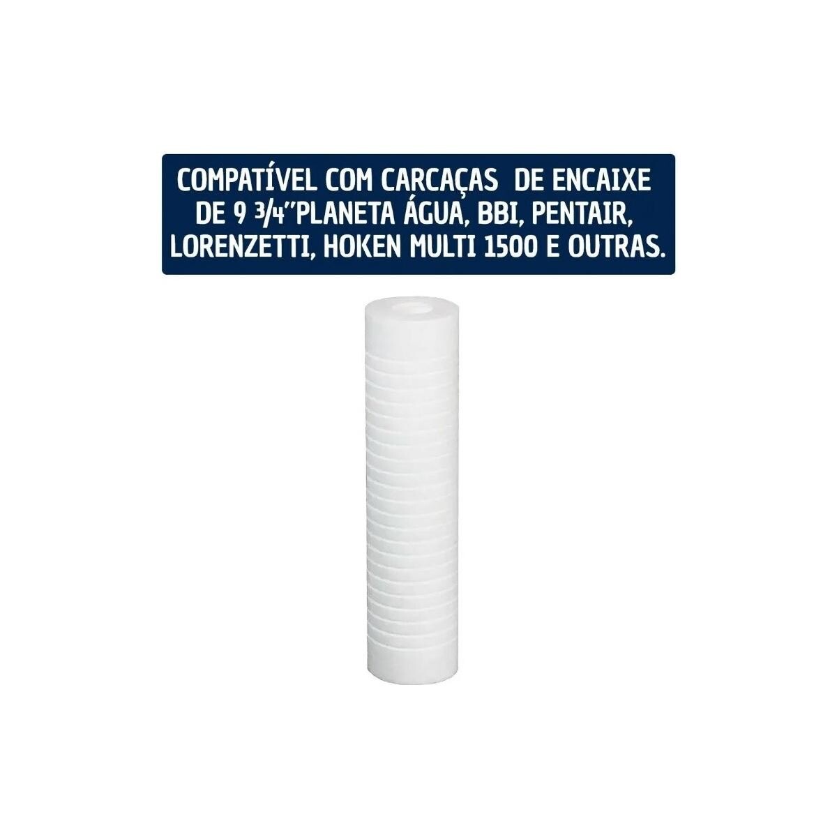 Refil Filtro para Caixa D'água Universal 5 Micra Polipropileno