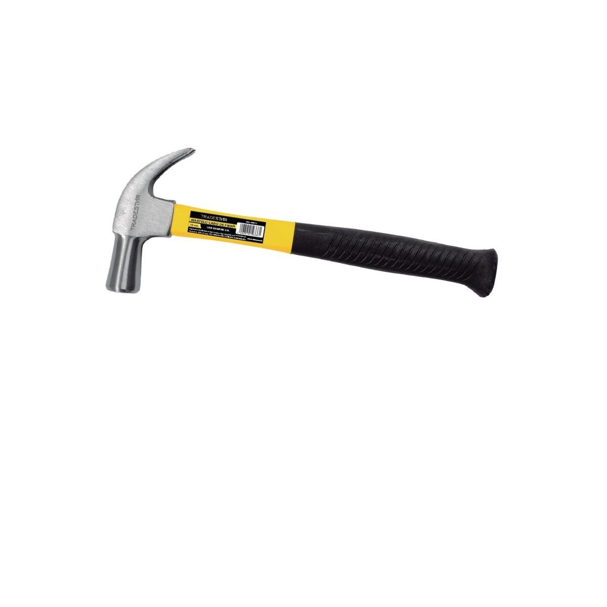 Martelo 29mm Cabo Fibra Tradestar para Construção Civil