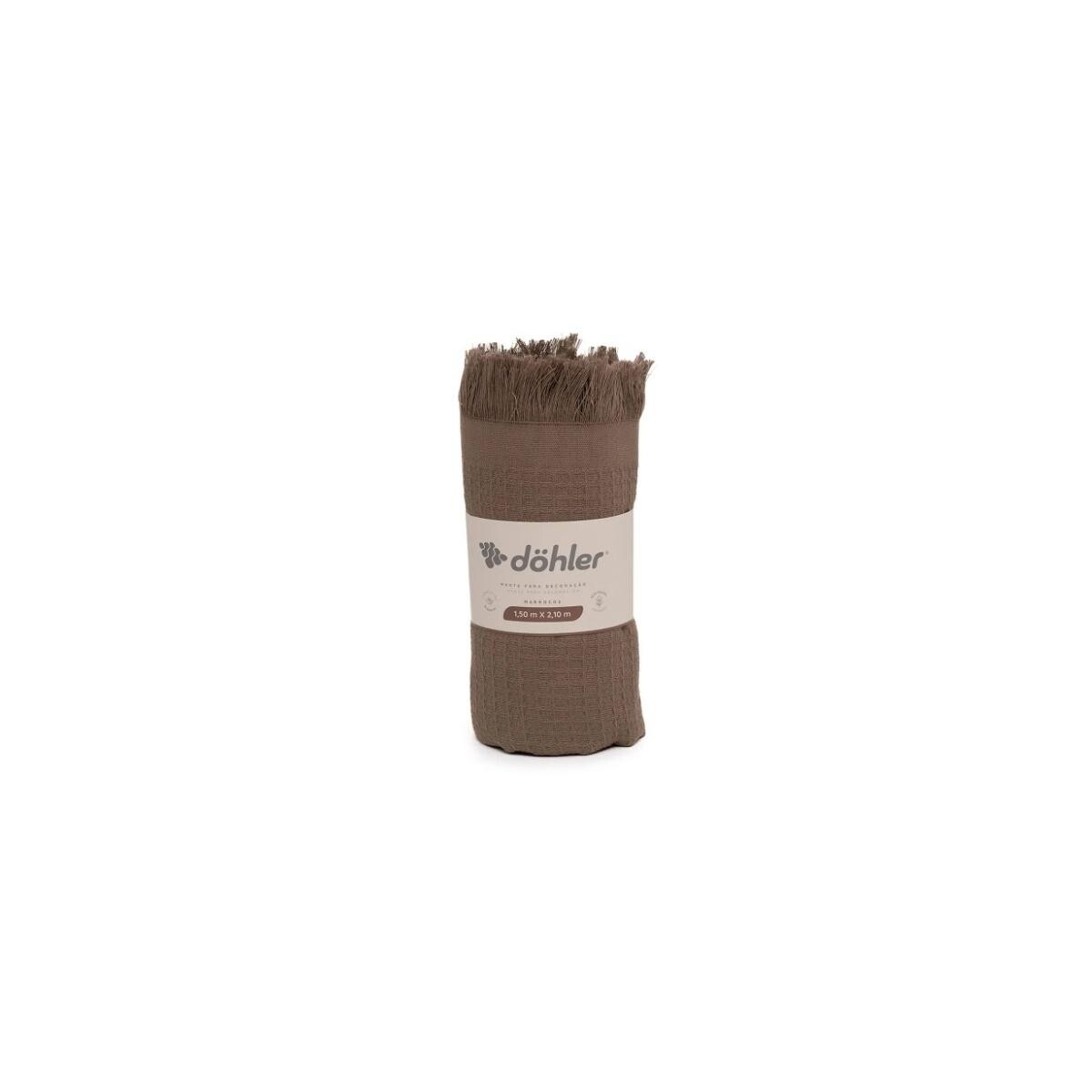 Manta de Proteção Algodão Dohler 1,50x2,10m Castanho