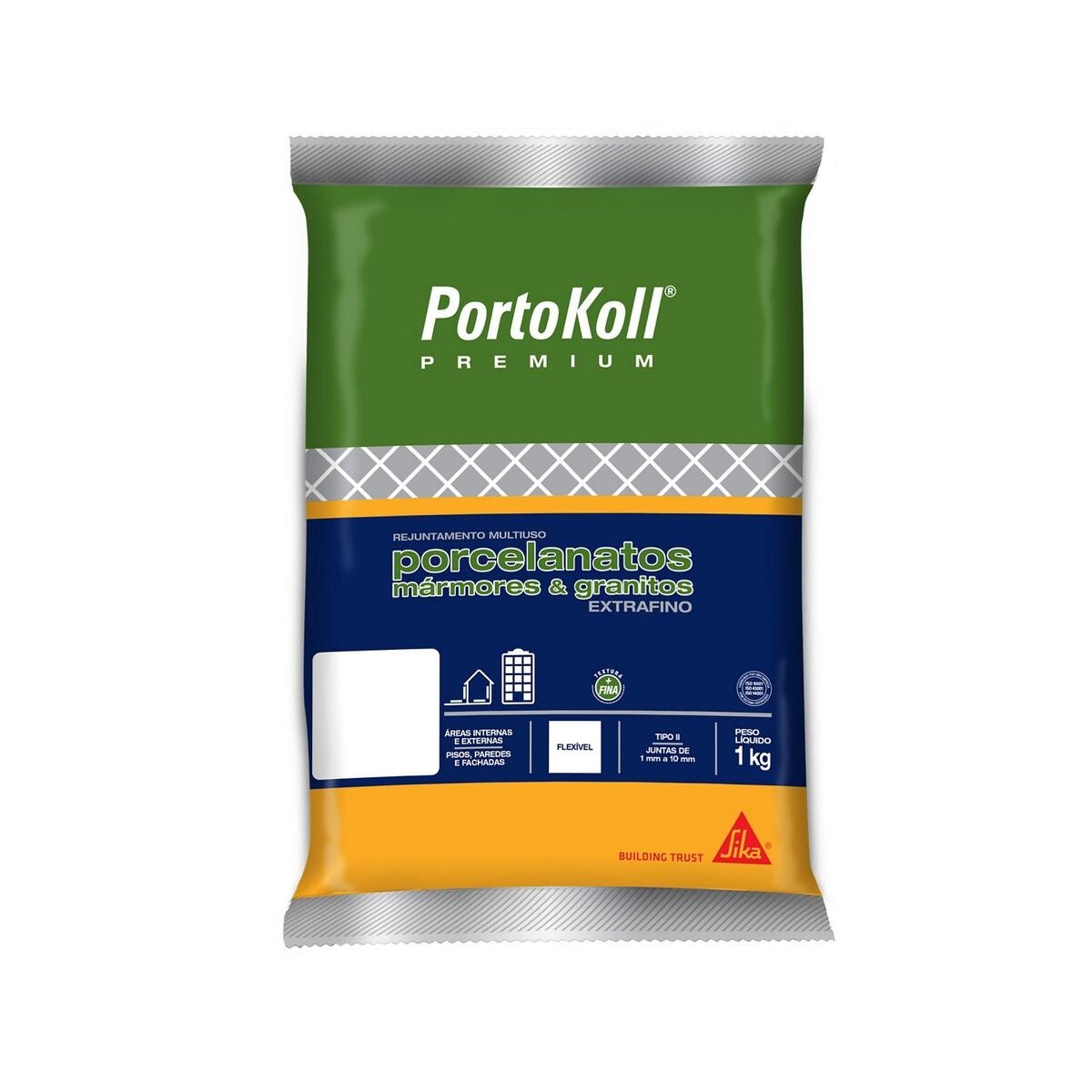 Rejuntamento Premium Multiuso Extrafino Bege 1 Kg | Portokol