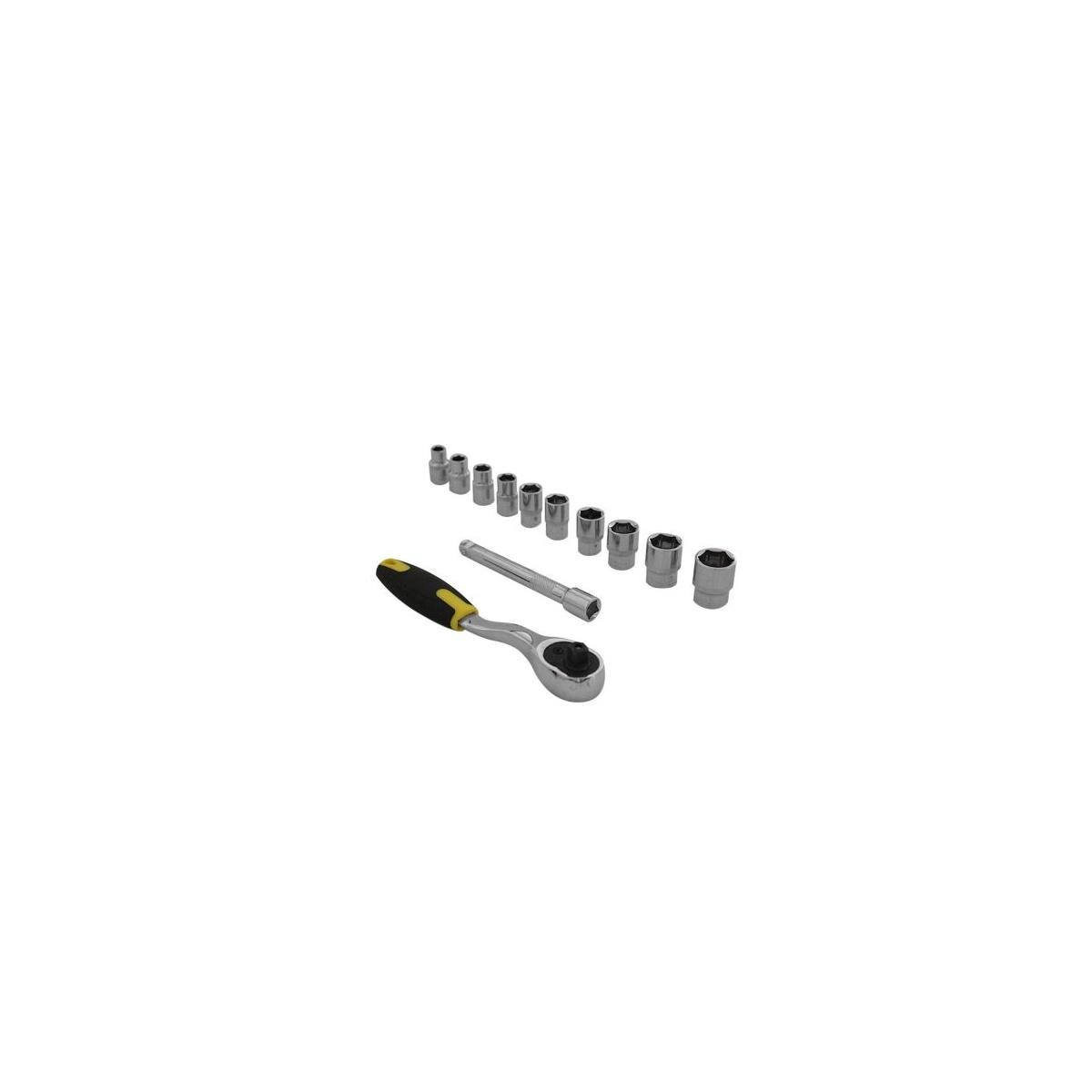 Jogo de Soquete 3/8 Dtools 12 Peças Cromo Vanádio