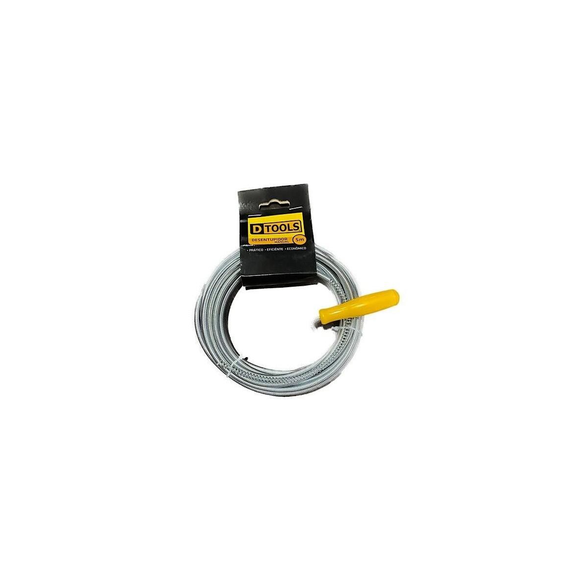 Desentupidor Manual 5 Metros Dtools - Solução Robusta para Tubulações
