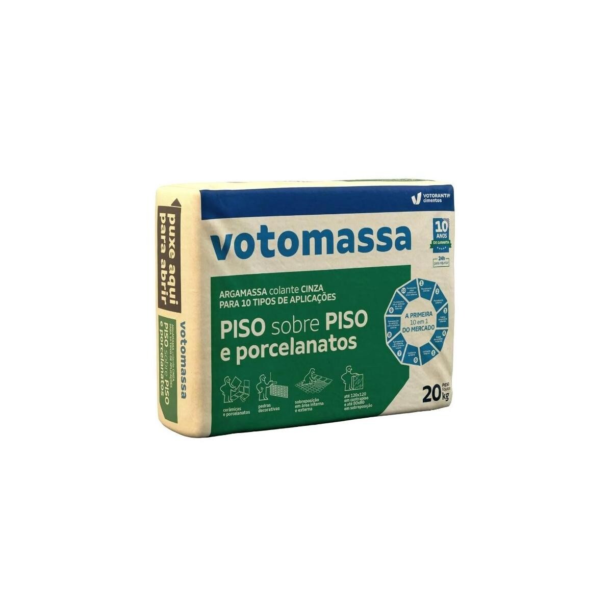 Argamassa Votomassa Piso Interno Cinza 20kg