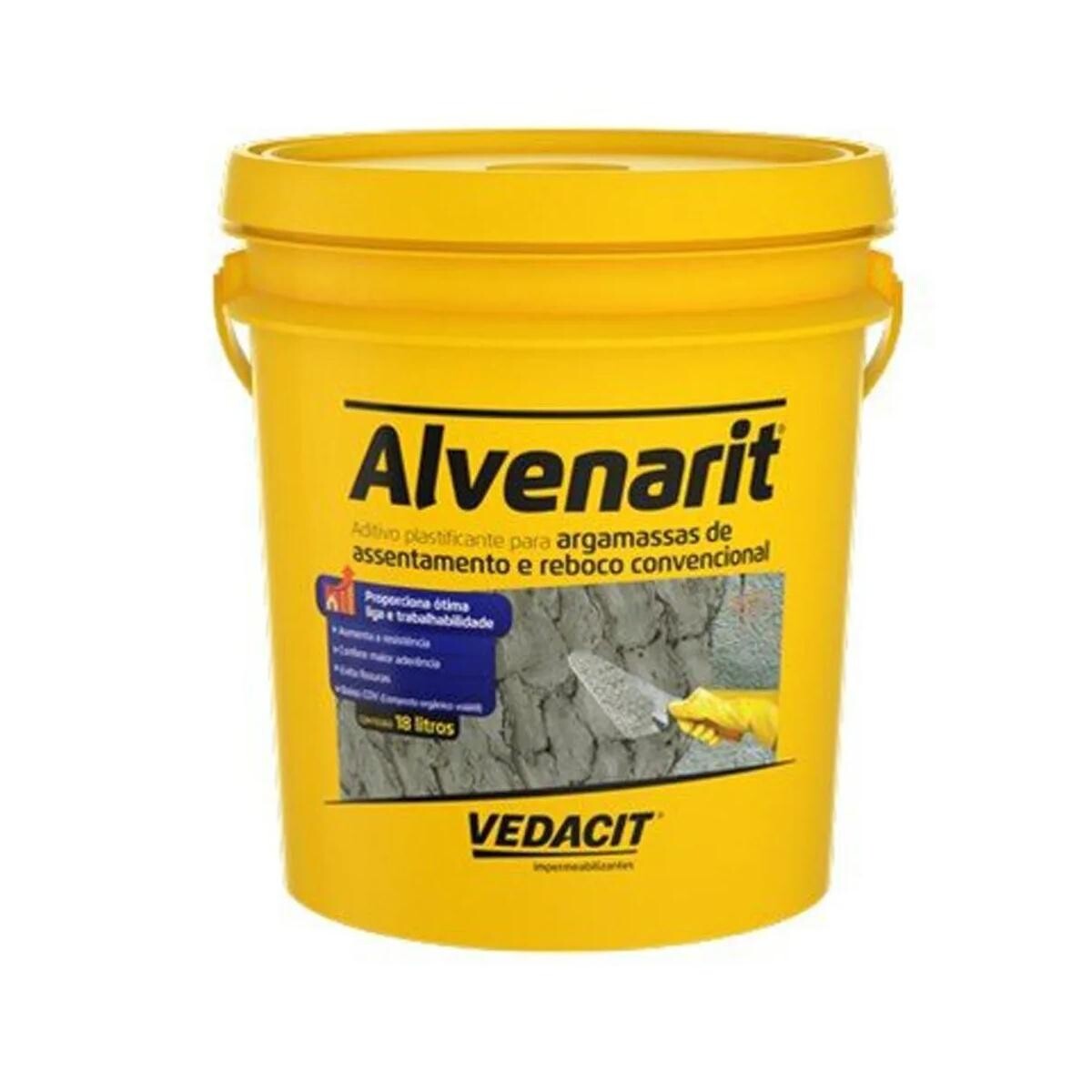 Aditivo Plastificante Vedacit Alvenarit 18 Litros Abnt Nbr 11768