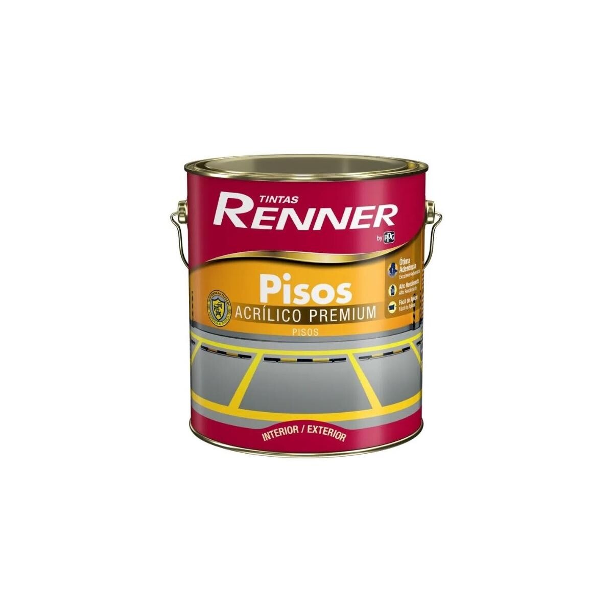 Tinta Acrílica Renner Piso Fosco Verde 3,6l - Alta Durabilidade