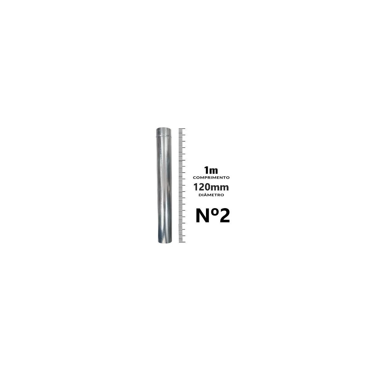Cano Fogão Galvanizado 120mm Nº 2 Standard Alta Durabilidade