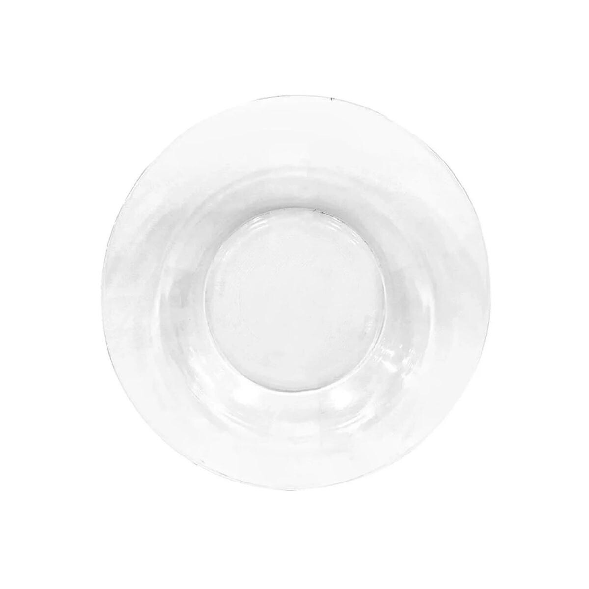 Prato Sobremesa Liso 18 Cm São Jorge Cerâmica Branca Resistente