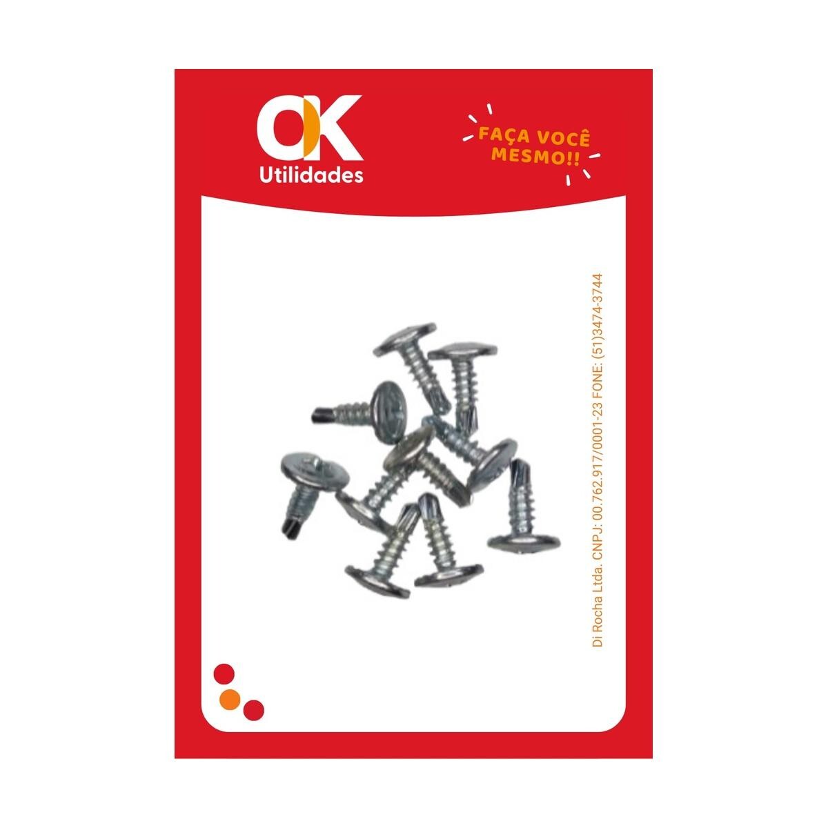 Parafuso Auto Brocante Ok Utilidades 4,2x13mm Autoperfurante