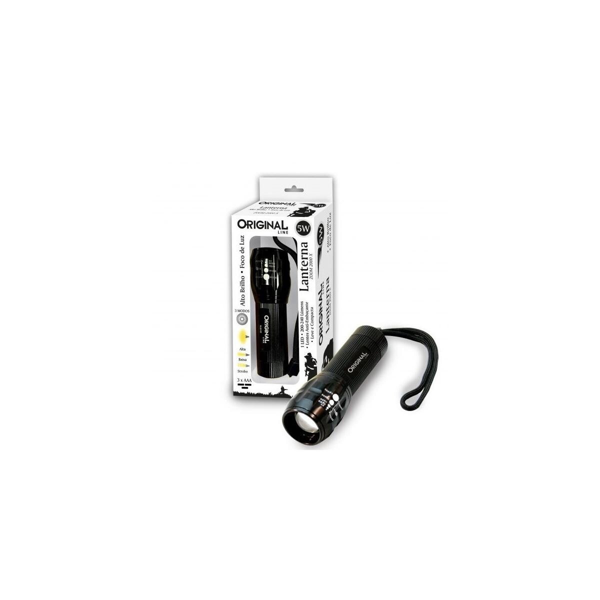 Lanterna Polícia Led 5w Original Line - Alta Potência e Durabilidade