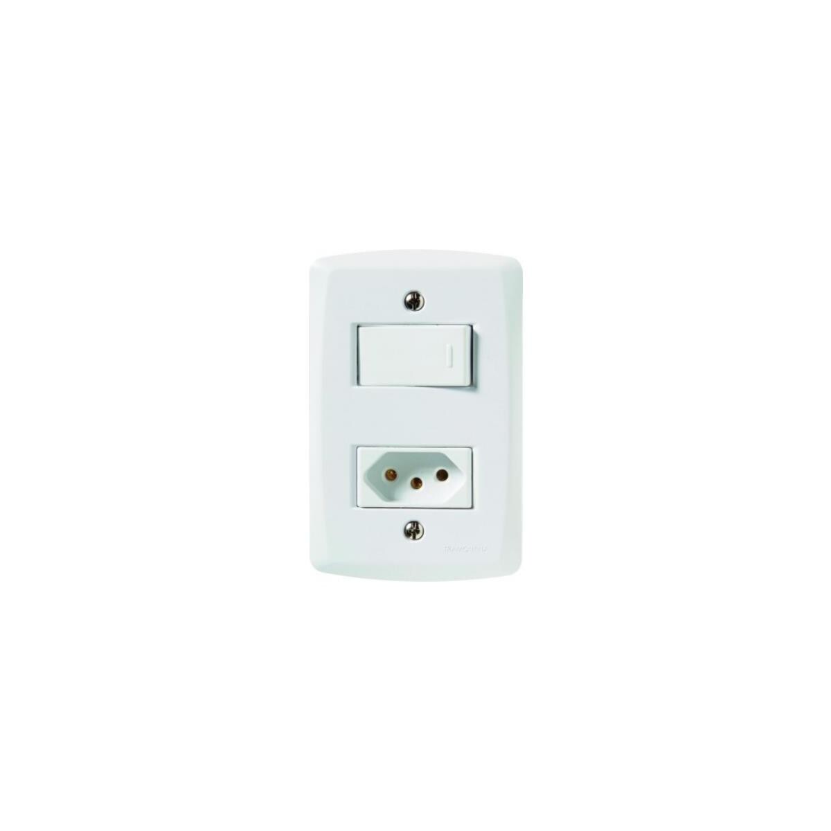 Interruptor 1 Tecla e Tomada 20a Tramontina Lux2