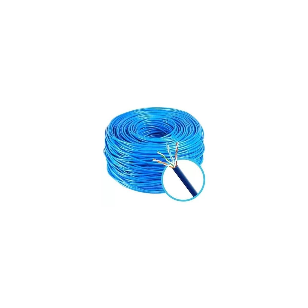 Cabo de Rede Cat6 Sil 350mhz 23awg 4 Pares Azul 305m