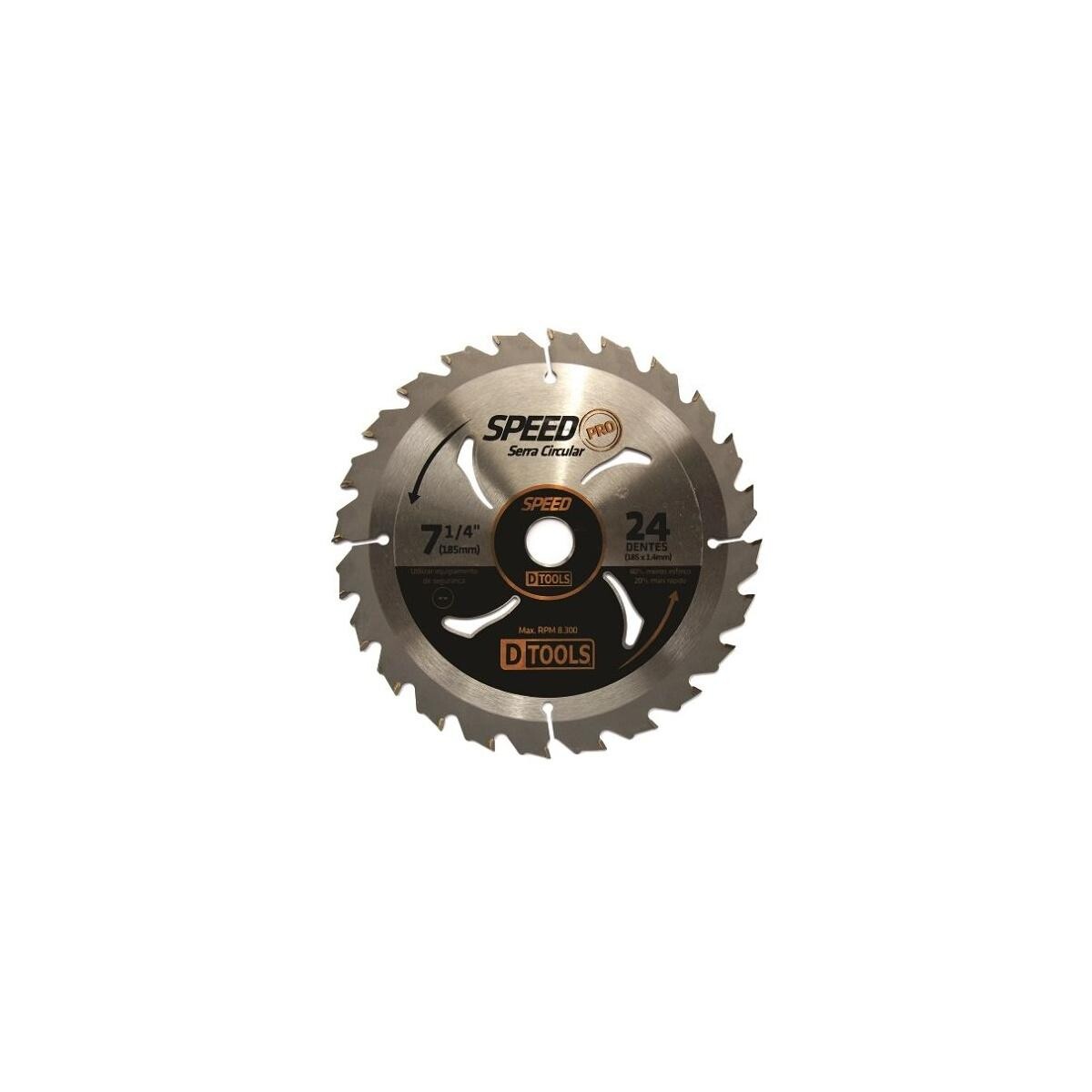 Serra Circular Dtools Speed Pro 7 1/4'' 24d Ref.12081