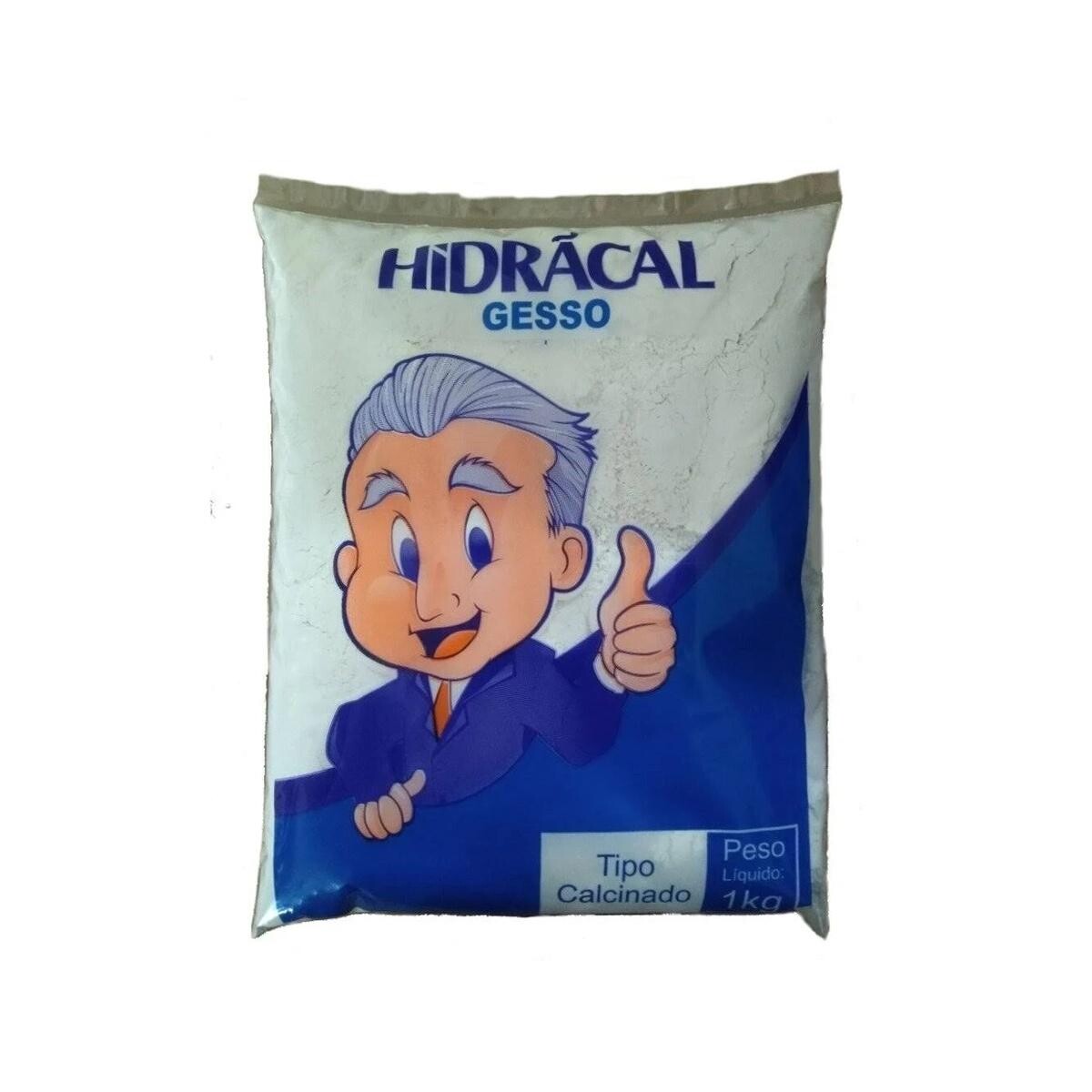 Gesso Calcinado 1kg Hidracal | Pó Fino para Construção e Acabamento