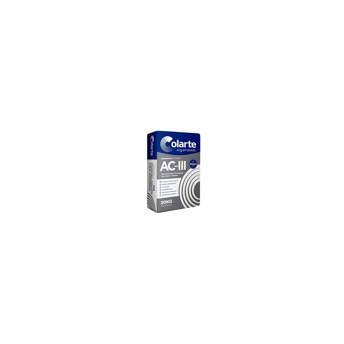 Argamassa Colante Aciii Colarte Branca 20kg Int/ext - Assentamento