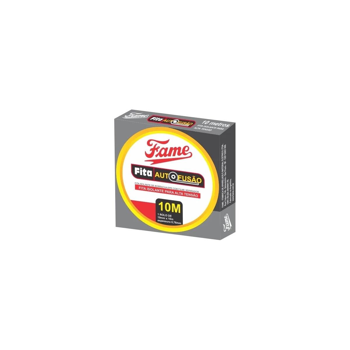 Fita Isolante Autofusão Fame 10m - Isolação e Vedação Elétrica