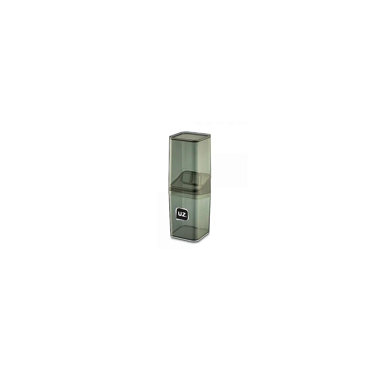 Porta Escova com Tampa Uz Preto – Organização e Elegância