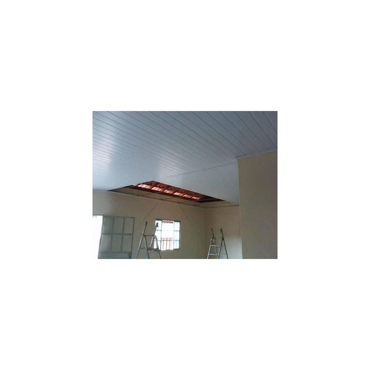 Forro Pvc São Jorge 10cm X 7mm X 4 Metros Branco - Durável e Prático