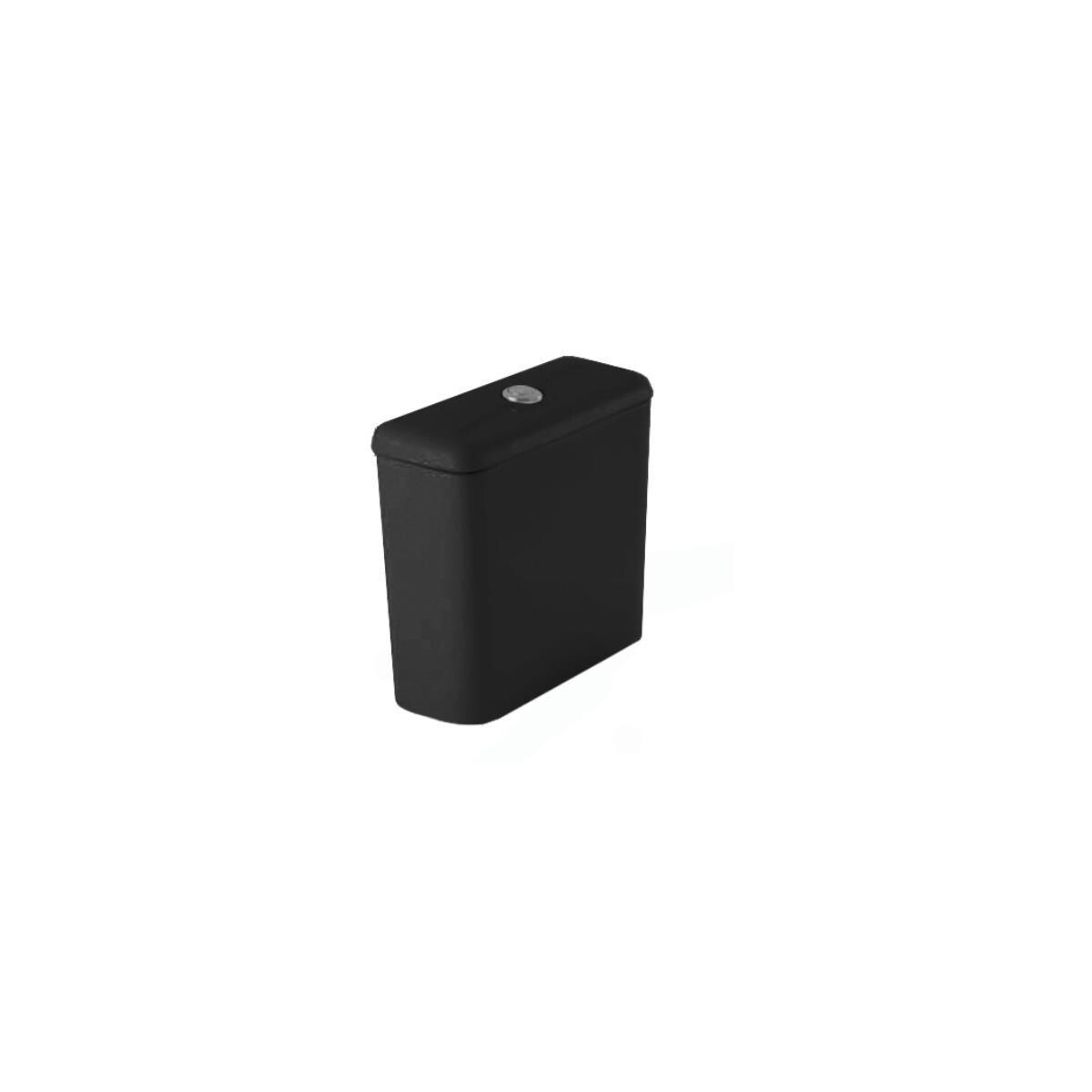 Caixa Acoplada Thema Preto Dual Flush 03/06l Economia água