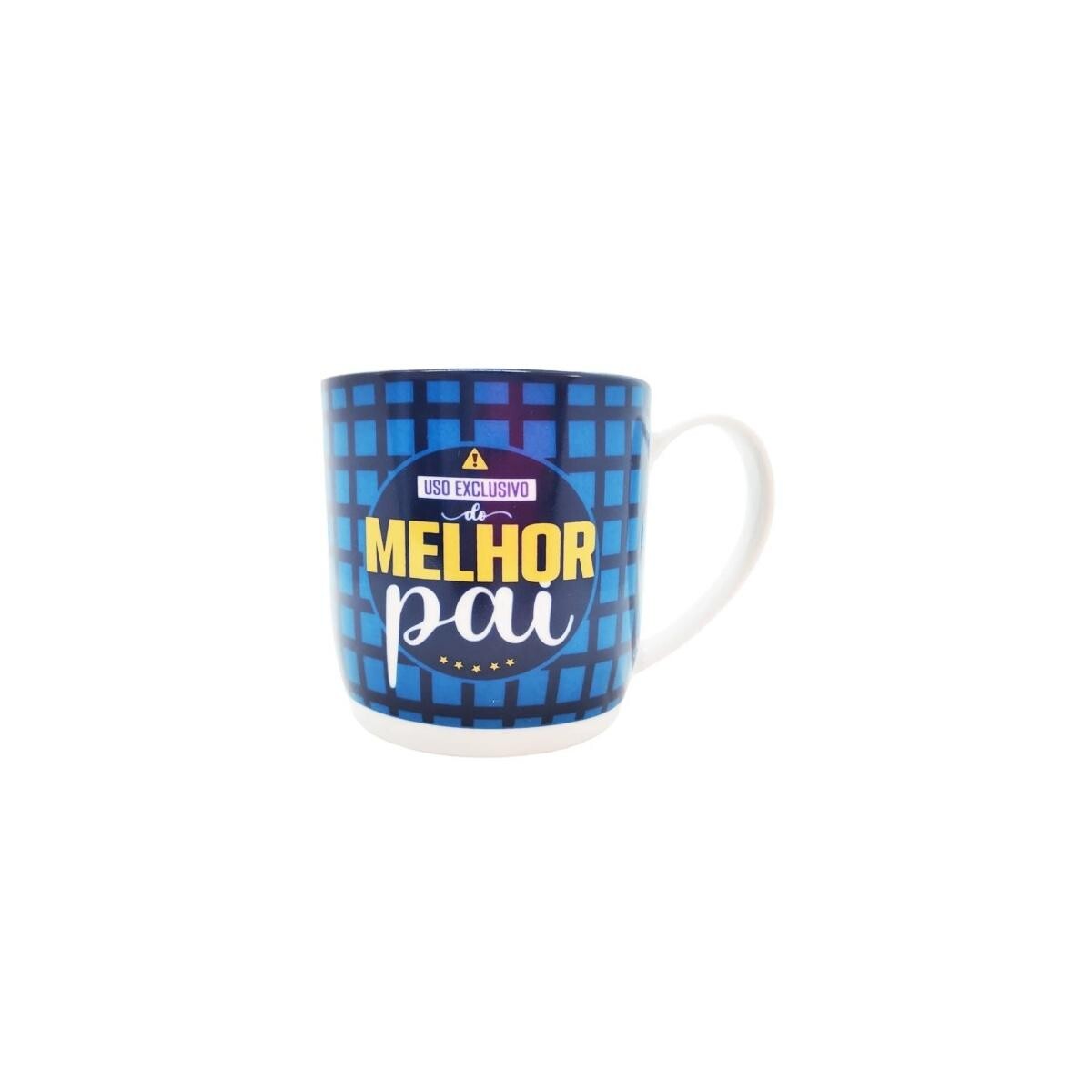 Caneca de Porcelana 360ml Melhor Pai Allmix | Qualidade Premium