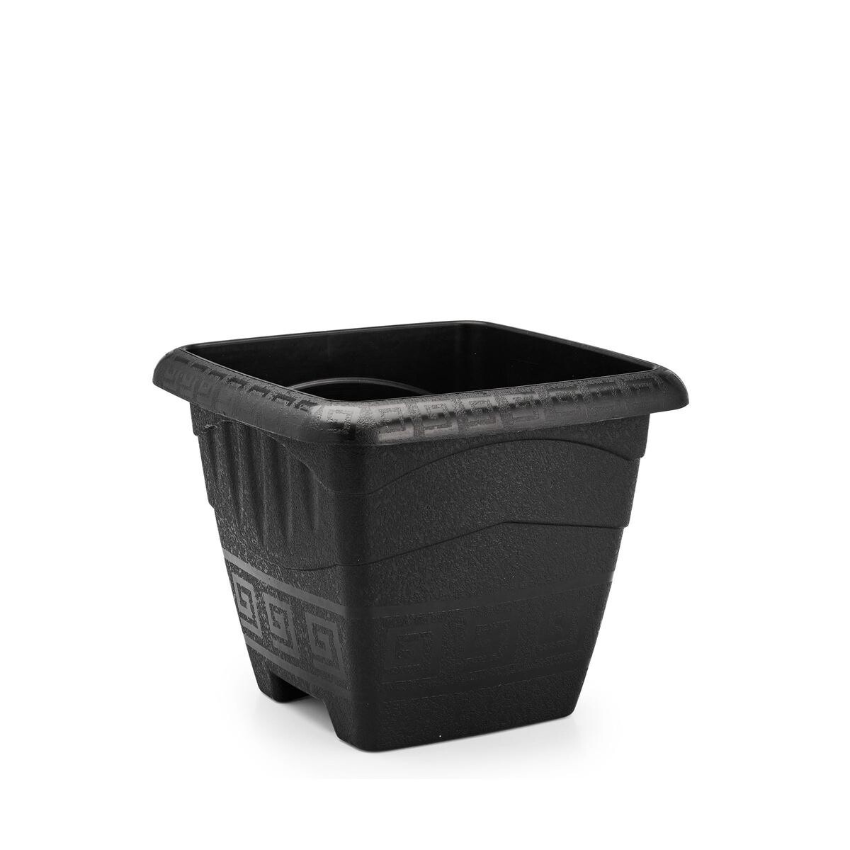 Vaso Quadrado 11 Litros Preto Grande – Alta Durabilidade