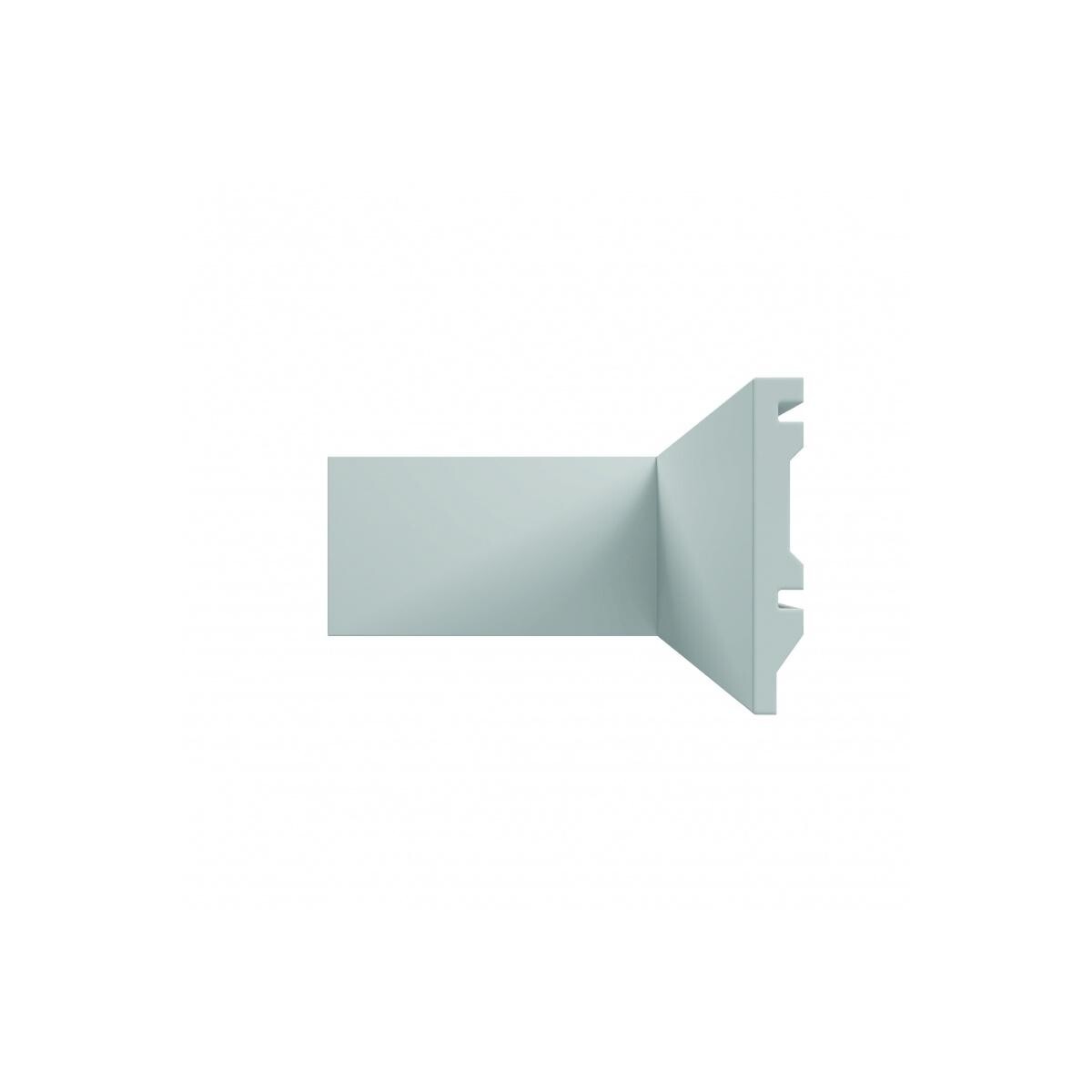 Rodapé Branco Liso Polietileno 10cm X 2,40m Angeltech