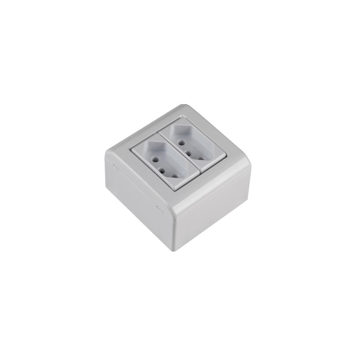 Tomada Dupla 20a Tramontina Lizflex Sistema X Branco