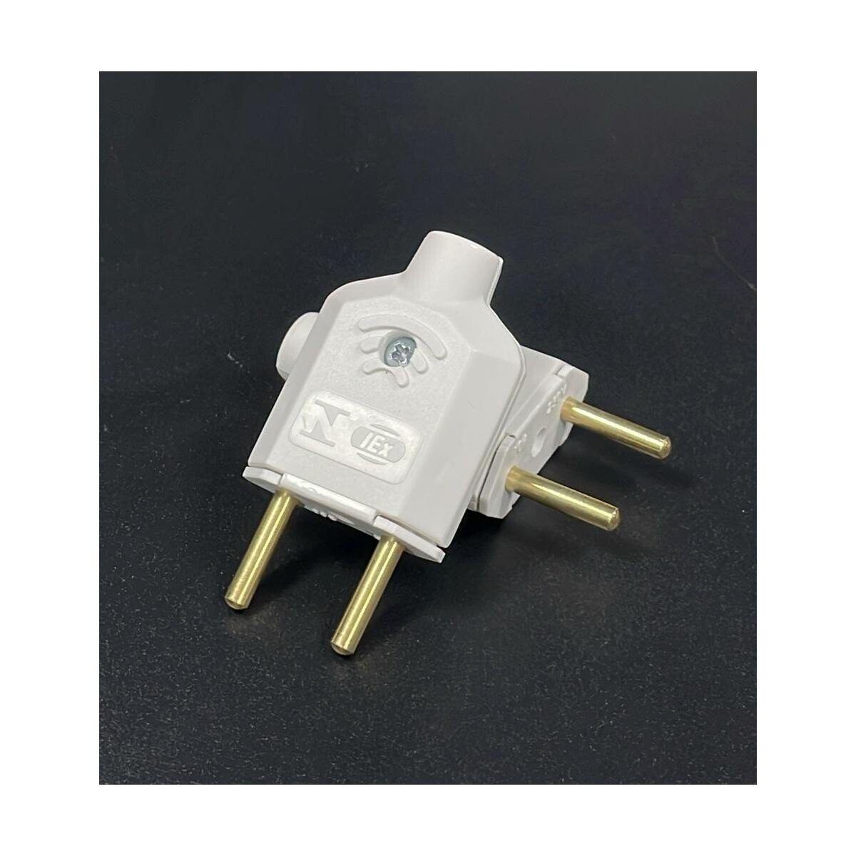 Plug Macho Iex 2p 10a/250v - Conector Elétrico Padrão Brasil