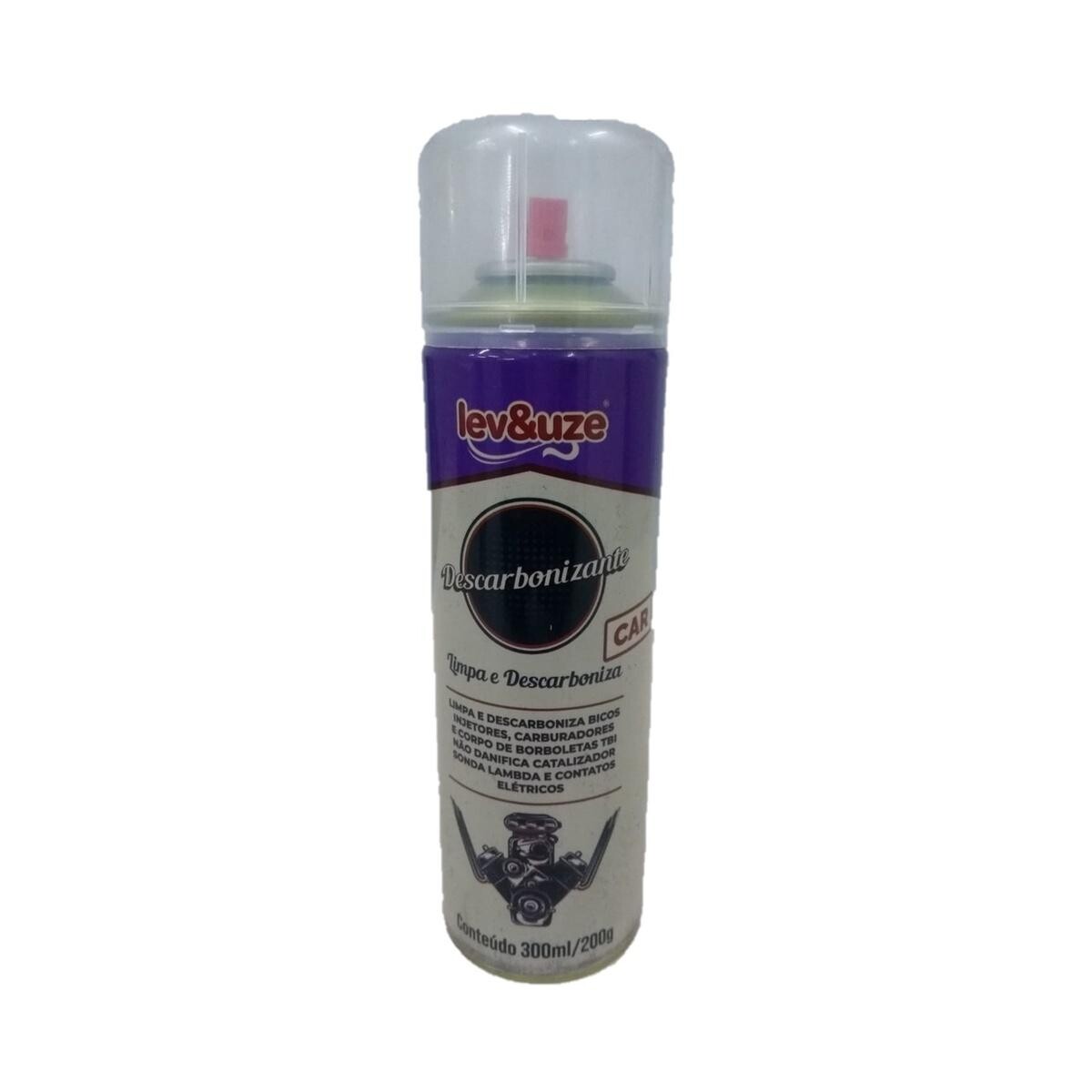 Descarbonizante Spray Lev&uze 300ml/200g Limpa Carburador