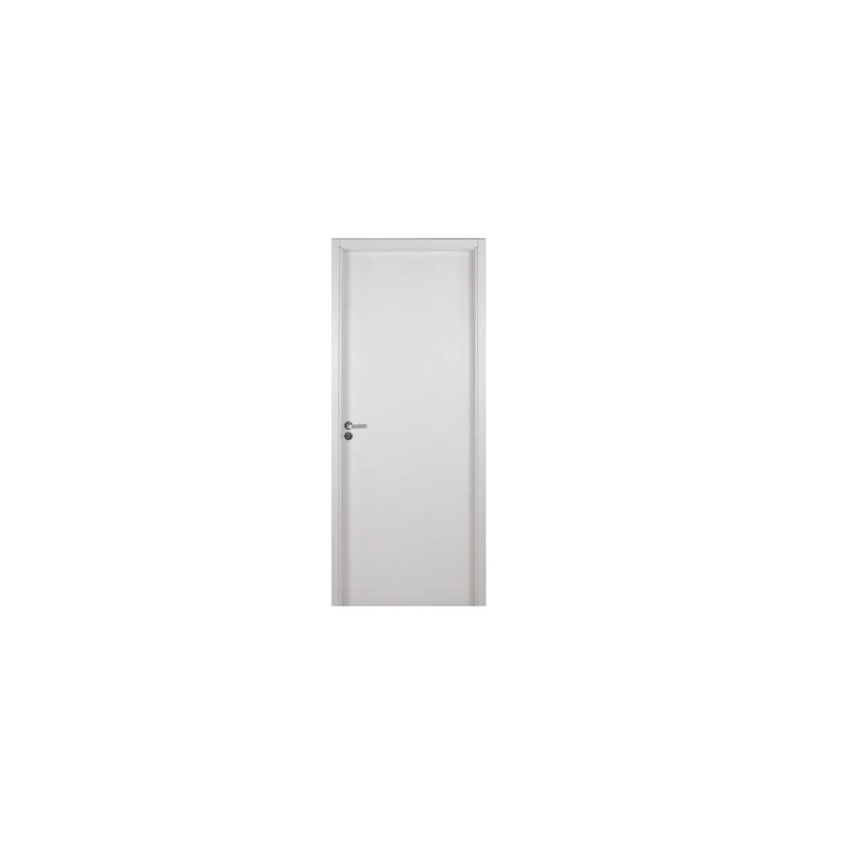 Kit Porta Interna Lisa Branca Mgm Marco Regulável 12-16 215x84cm Direito