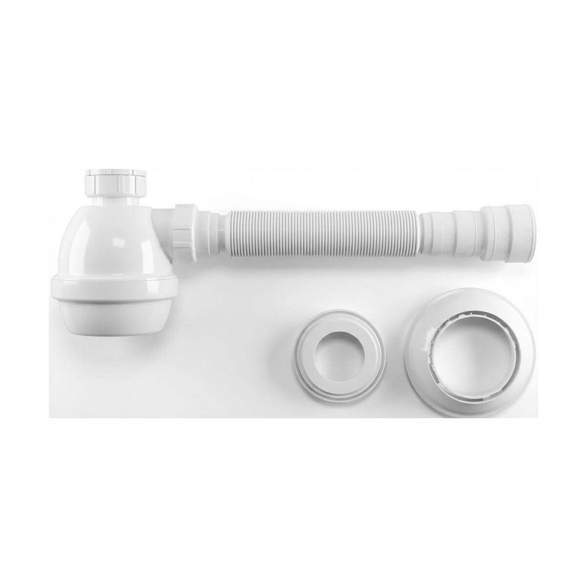 Sifão Extensível com Copo 70cm Branco Blukit