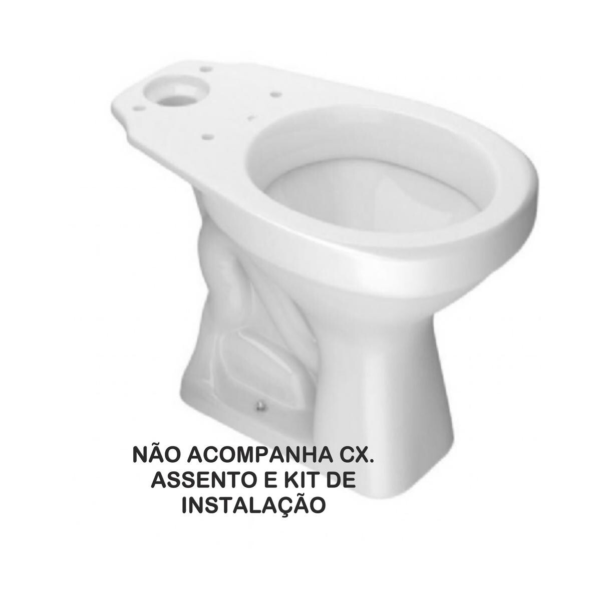 Bacia Sanitária Deca Aspen para Caixa Acoplada - Branco Gelo