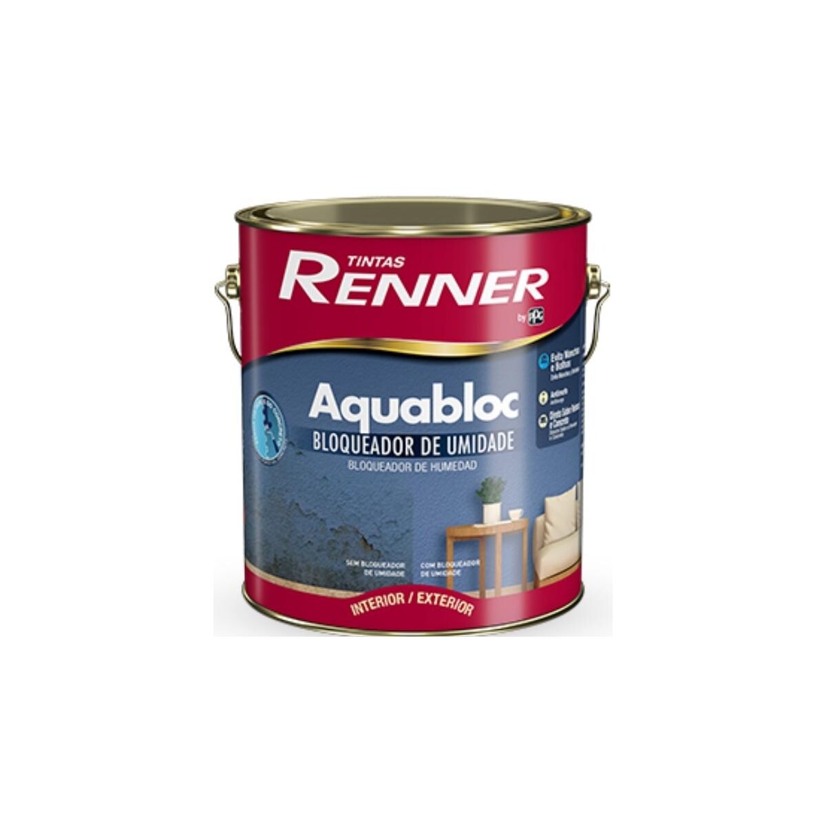 Bloqueador de Umidade Aquabloc Renner Brilho 3,6l Premium