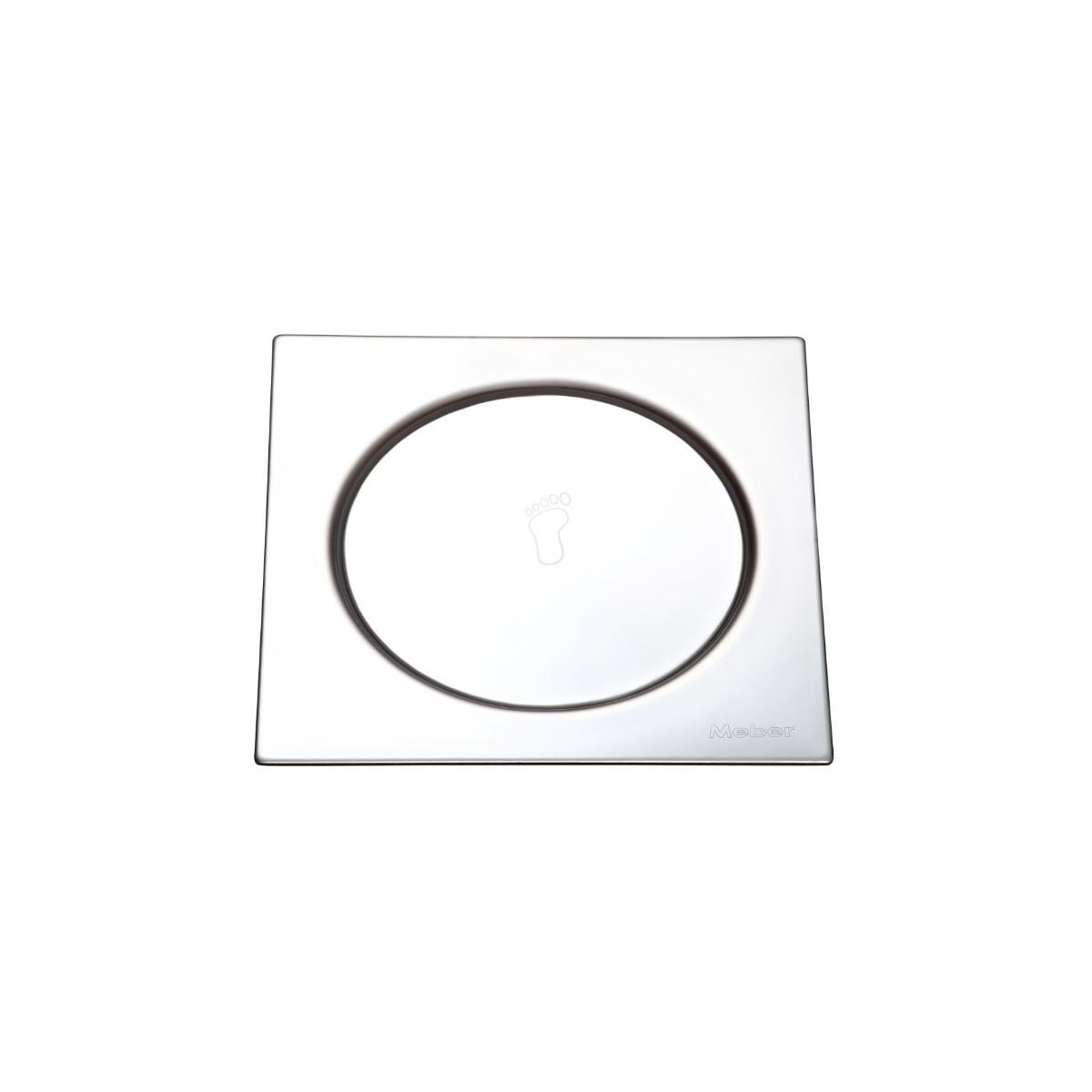 Grelha Inox Quadrada 15x15 de Pressão Meber para Ralo
