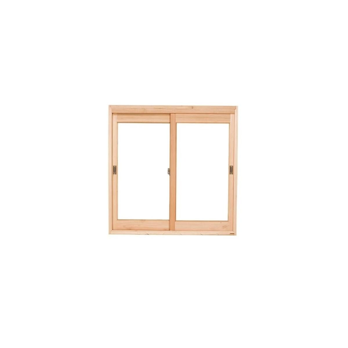 Janela de Correr Esel Je221 Eucalipto 100x100cm Sem Veneziana