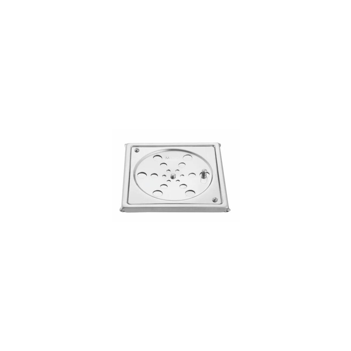 Grelha Inox Quadrada 15x15 Meber com Fecho para Ralos