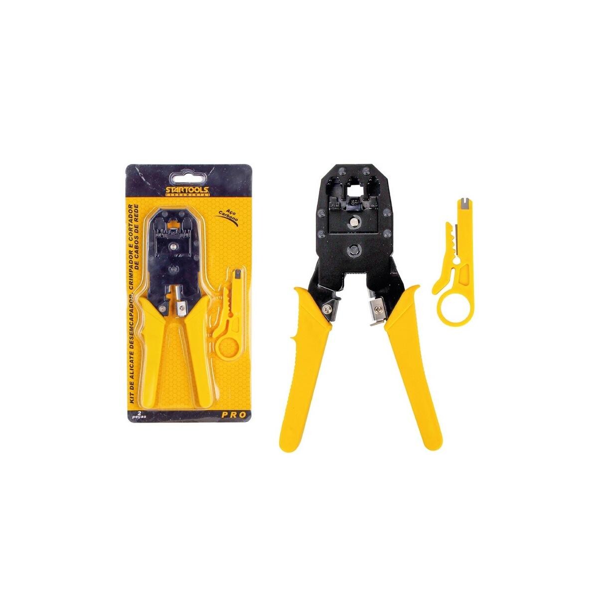 Alicate Crimpador e Desencapador Startools Profissional