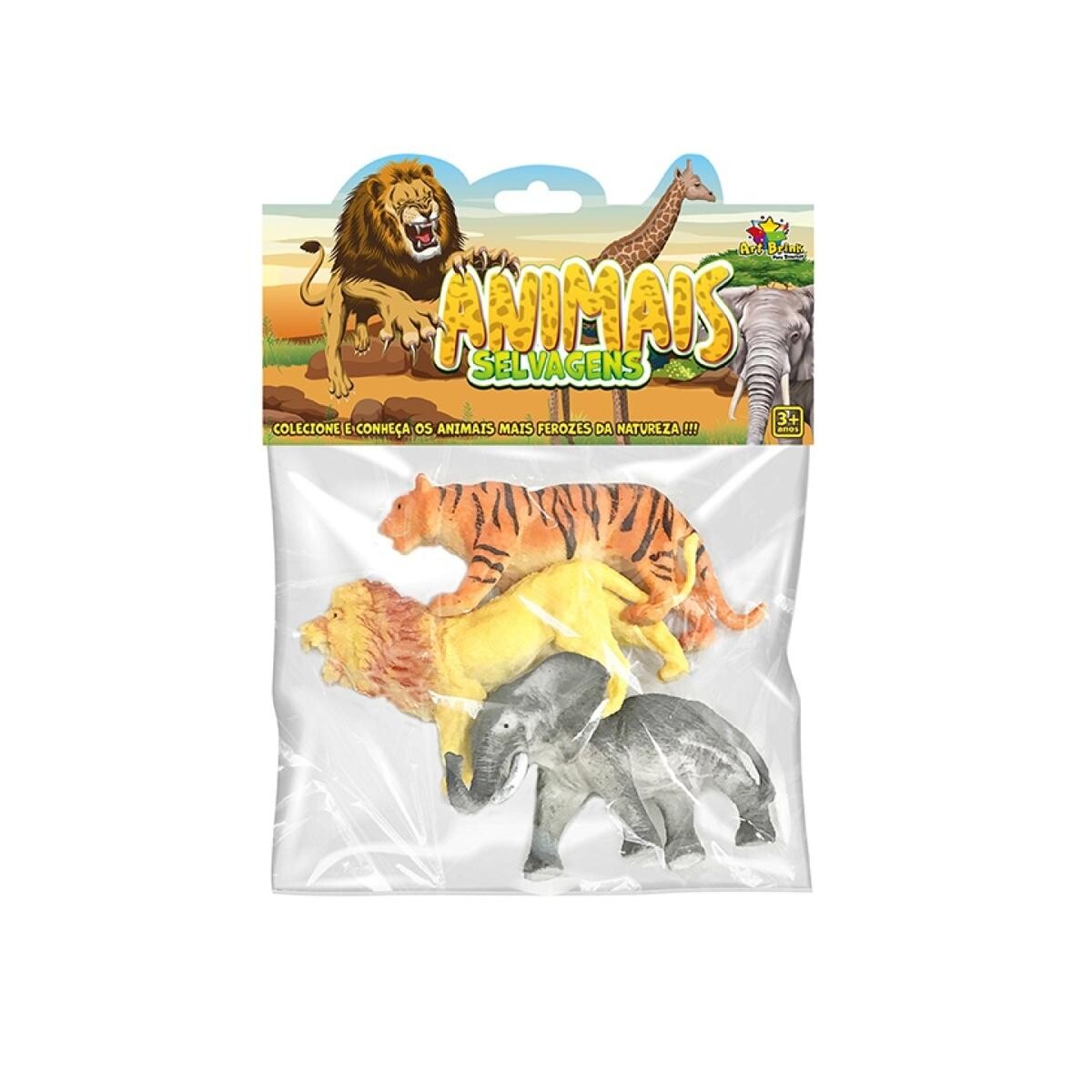 Animais do Mundo Zein com Acessórios - Kit Educativo e Durável