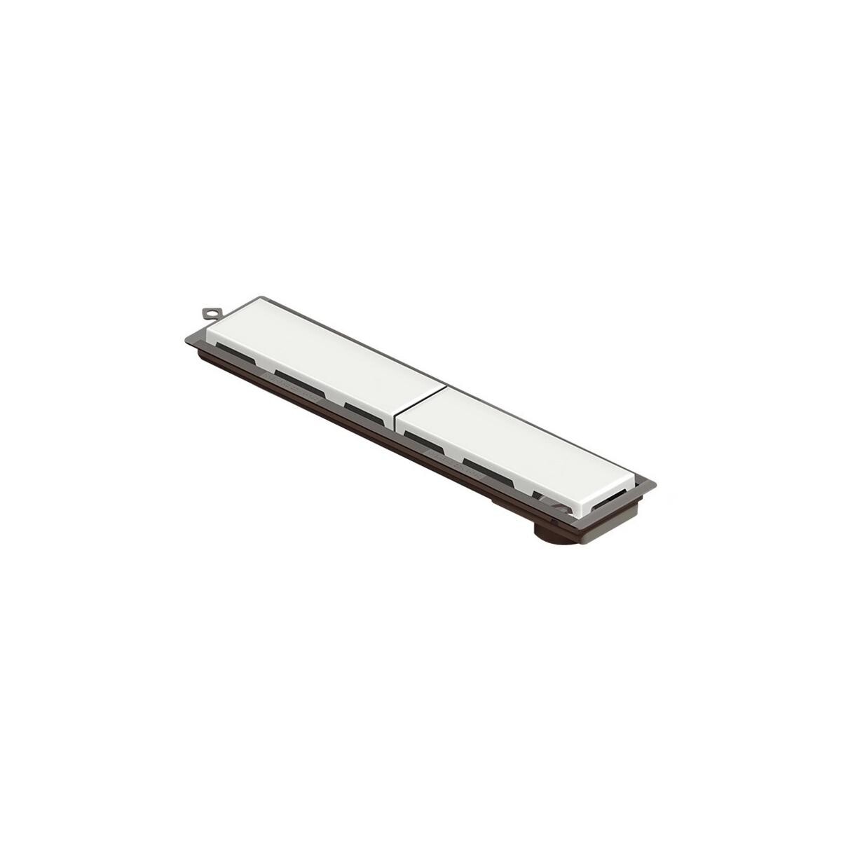 Ralo Linear Seco Lateral 50cm Abs Branco Novii