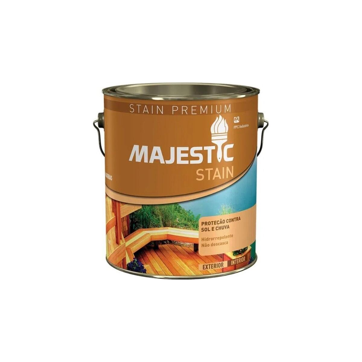 Stain Imbuia Majestic 3,6l Acetinado - Proteção Durável