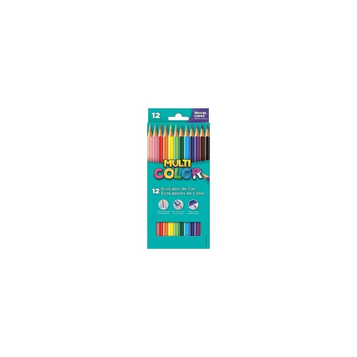 Lápis de Cor Faber-castell Sextavado Super Eco 12 Cores