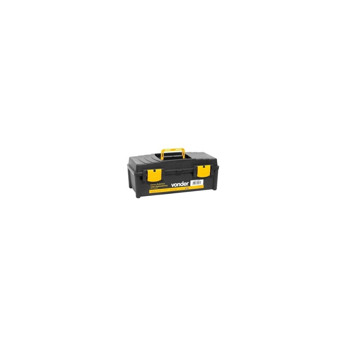 Caixa de Ferramentas Vonder Pvc 1 Bandeja Resistente para Obras