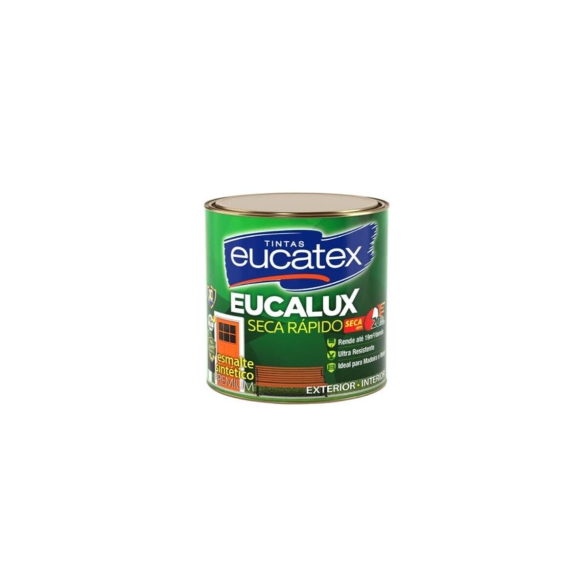 Tinta Esmalte Eucatex 225ml Alumínio Brilhante Acabamento Metálico
