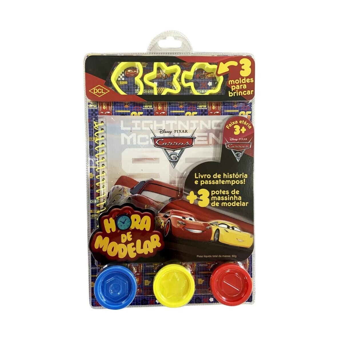 Kit Hora de Modelar Carros Disney Dcl Atividade Infantil