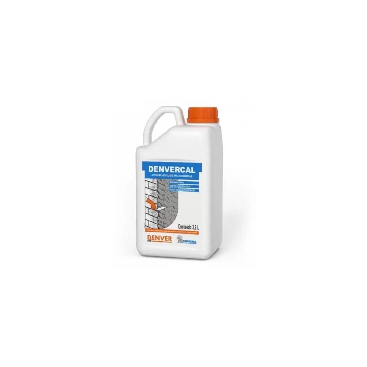 Aditivo Plastificante Denver Denvercal 3,6l para Concreto e Argamassa