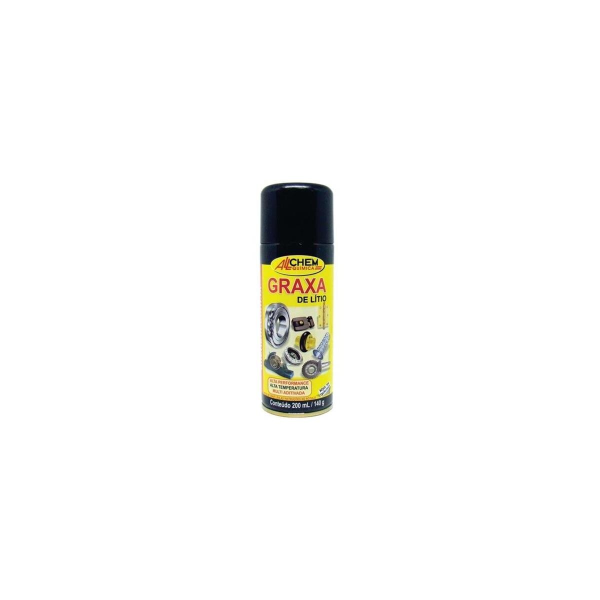 Graxa Marrom Spray Allchem Lubrificante Industrial 200ml/140g